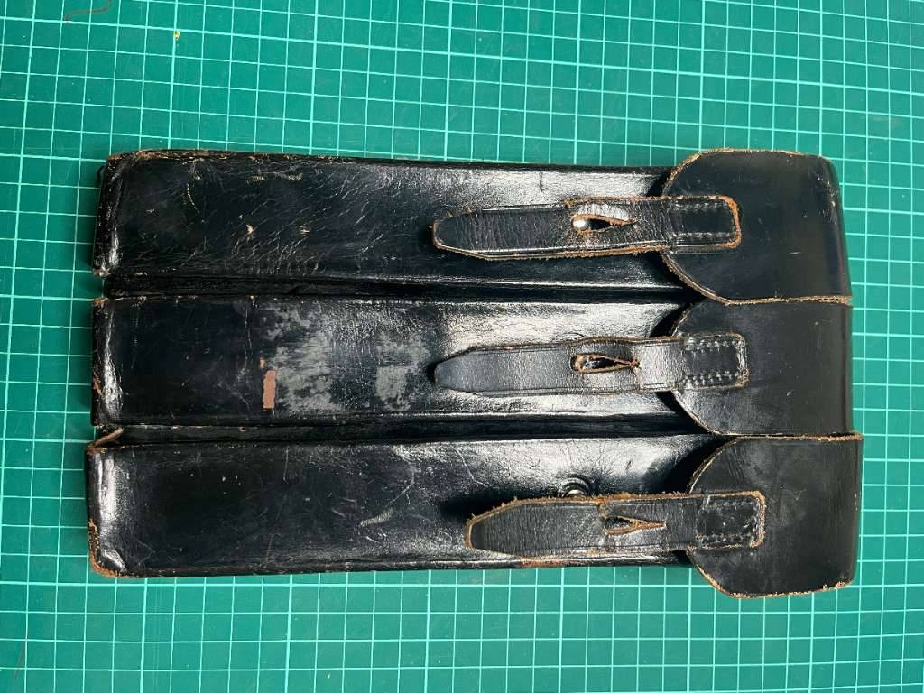 Magazintaschen MP 38/40 Leder Schwarz WW 2 Polizei