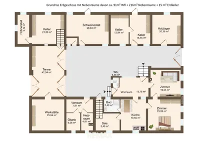 4-Zimmer-Haus kaufen in Güssing – 91 m², € 199.000 – Bild 34 von 34