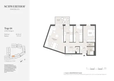 4-Zimmer-Wohnung mieten in Bruck an der Leitha – 80,42 m², € 1.350 – Bild 8 von 8