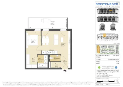 2-Zimmer-Wohnung mieten in Wien – 44,91 m², € 905 – Bild 18 von 18