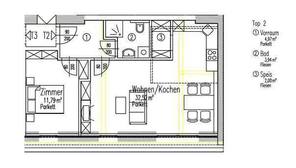 Innenstadt: Stylische, sehr helle, ruhige Dachgeschoss Wohnung mit Blick über den Augarten - Widok 3