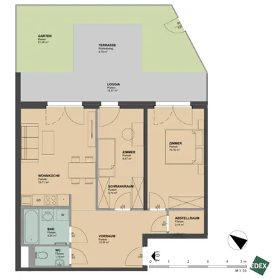 3-Zimmer-Wohnung mieten in Wien – 82 m², € 1.629 – Bild 13 von 13