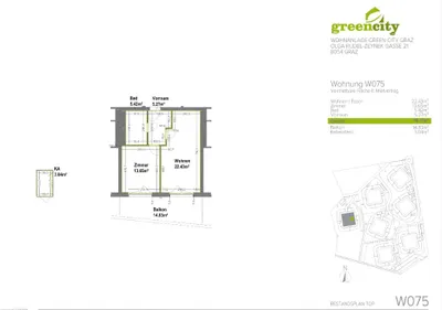 Wohnung mieten in Graz – 46,9 m², € 961 – Bild 7 von 7