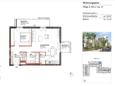 2-Zimmer-Wohnung mieten in Wien – 54,73 m², € 1.149 – Bild 21 von 21