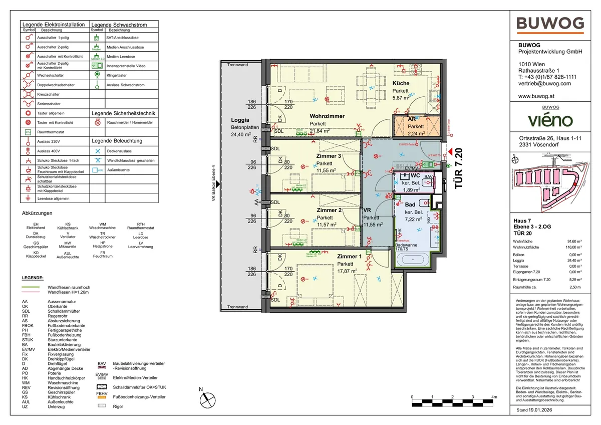 viéno - ERSTBEZUG: Wunderschöne 4-Zimmer-Wohnung mit LOGGIA ab 11/2026, provisionsfrei vom Bauträger – pohled 2