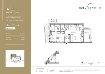2-Zimmer-Wohnung kaufen in Wien – 54,47 m², € 405.000 – Bild 8 von 8