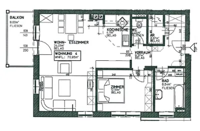 Wohnung mieten in Zwettl – 72,7 m², € 725 – Bild 4 von 5