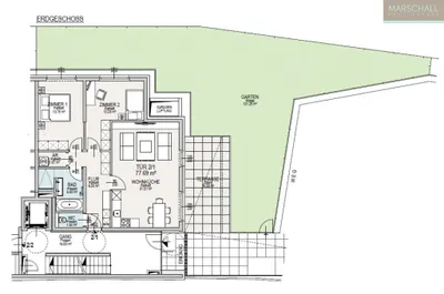 4-Zimmer-Wohnung kaufen in Wien – 102 m², € 983.000 – Bild 2 von 2