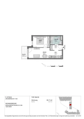2-Zimmer-Wohnung mieten in Wien – 39,17 m², € 780 – Bild 7 von 7