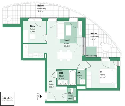 3-Zimmer-Wohnung mieten in Wien – 60,63 m², € 1.599 – Bild 21 von 22