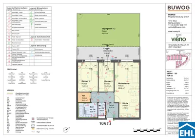 3-Zimmer-Wohnung mieten in Mödling – 74,48 m², € 1.865 – Bild 13 von 13