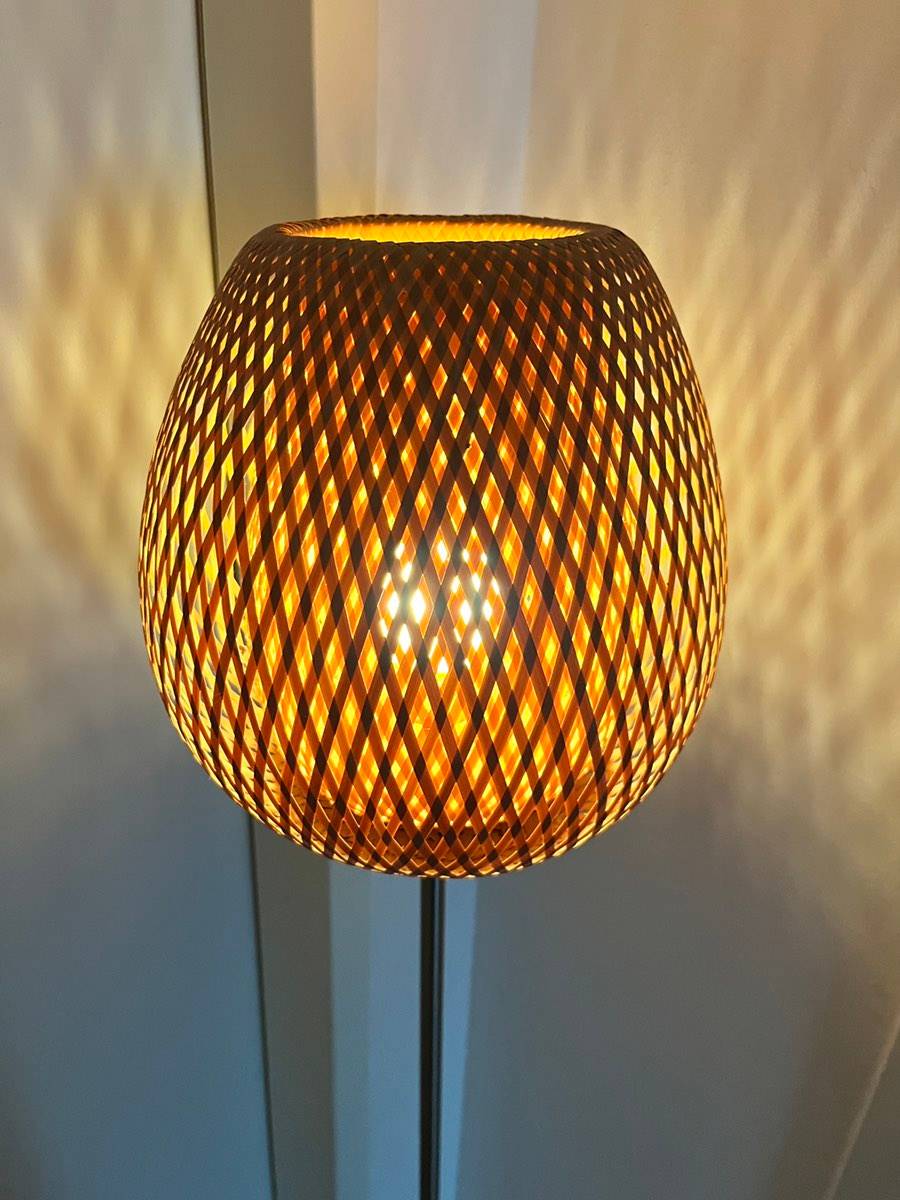 IKEA Stehlampe Standleuchte BJA geflochtener Bambus Korb Rattan,  35,-  (2345 Brunn am Gebirge) - willhaben