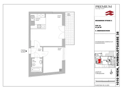 2-Zimmer-Wohnung mieten in Wien – 43,42 m², € 893 – Bild 25 von 25