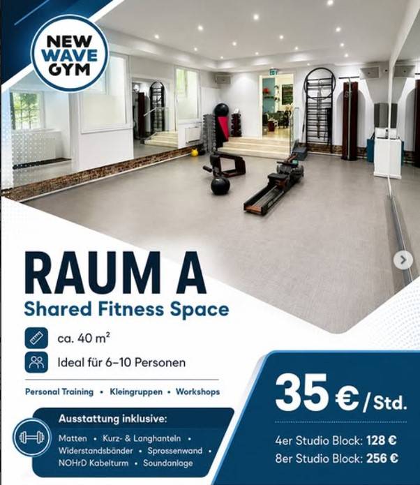 Trainings-, Pilates- Kurs und Eventräume in Wien zu vermieten., Wien