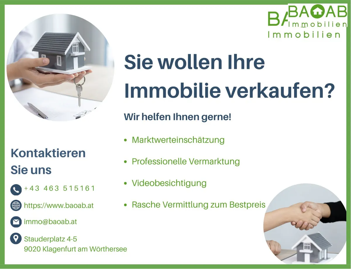 Letzte Chance: Baugrund 838 m² nahe Klagenfurt - sonnig & ruhig - Ansicht 2
