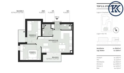 3-Zimmer-Wohnung kaufen in Wien – 58,42 m², € 473.000 – Bild 17 von 19