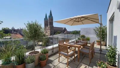 TERRASSENMIETE MIT 3 SCHLAFZIMMER