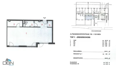 2-Zimmer-Gewerbeimmobilie mieten in Wien – 62 m², € 1.250 – Bild 11 von 11