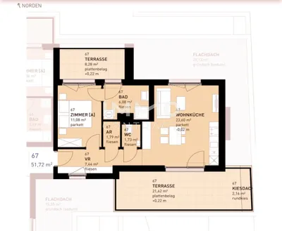 2-Zimmer-Wohnung kaufen in Wien – 51,72 m², € 383.500 – Bild 15 von 15