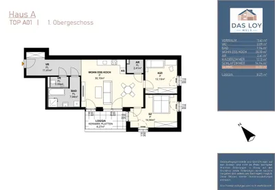 3-Zimmer-Wohnung kaufen in Wels – 81,02 m², € 477.520 – Bild 5 von 5