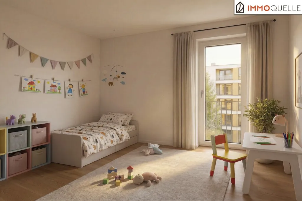 Lebenswert Wohnen - Wels! Barrierefrei erreichbare Neubauwohnung in Wels mit privatem Freiraum, Lift, Kellerabteil und Stellplatz Provisionsfrei für den Käufer - Ansicht 3