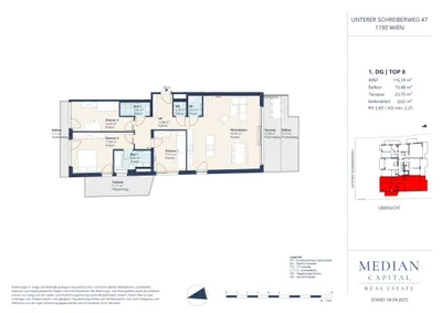 4-Zimmer-Wohnung mieten in Wien – 116,18 m², € 3.490 – Bild 14 von 14