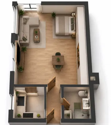 1-Zimmer-Wohnung mieten in Graz – 40 m², € 707 – Bild 8 von 8