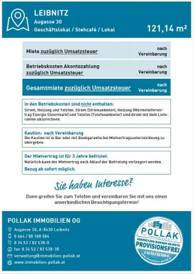 Gewerbeimmobilie mieten in Leibnitz – 121 m² – Bild 8 von 8