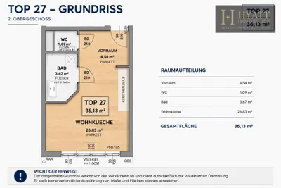 1-Zimmer-Wohnung kaufen in Wien – 36,13 m², € 299.000 – Bild 9 von 16