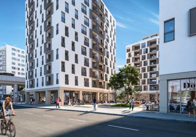 Donaumarina: Moderne 2 Zimmer-Wohnung mit Loggia samt Gym & Sauna zu mieten in 1020 Wien