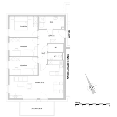 4-Zimmer-Wohnung mieten in Weiz – 93,63 m², € 1.095 – Bild 3 von 3