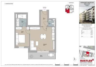2-Zimmer-Wohnung mieten in Wien – 54,38 m², € 1.075 – Bild 12 von 12