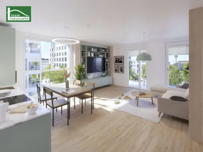 ERSTBEZUG im Village im Dritten: 2-Zimmer-Wohnung inkl. Terrasse und Garten mit urbanem Flair & Parknähe – Bild 2