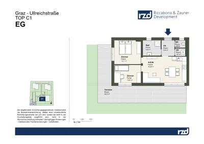3-Zimmer-Wohnung kaufen in Graz – 63,4 m², € 384.000 – Bild 7 von 8