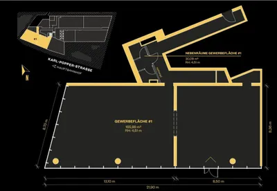 1-Zimmer-Gewerbeimmobilie mieten in Wien – 198 m², € 4.612 – Bild 13 von 14