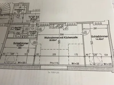 2-Zimmer-Wohnung mieten in Wien – 65,53 m², € 1.145