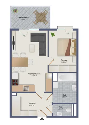 3-Zimmer-Wohnung kaufen in Schärding – 75,76 m², € 278.989 – Bild 24 von 24