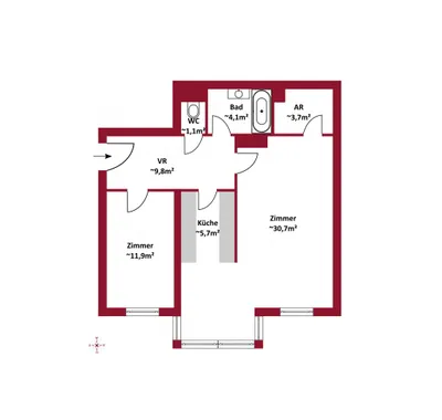 2-Zimmer-Wohnung kaufen in Mödling – 67 m², € 249.000 – Bild 16 von 16