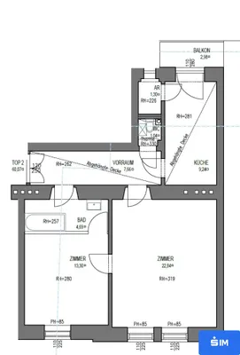 2-Zimmer-Wohnung kaufen in Graz – 59,5 m², € 239.000 – Bild 12 von 12