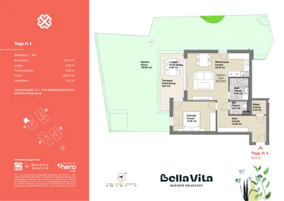 2-Zimmer-Wohnung kaufen in Wiener Neustadt – 62,37 m², € 328.000 – Bild 21 von 21