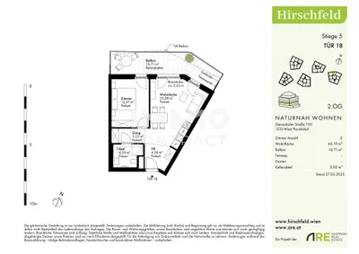 2-Zimmer-Wohnung kaufen in Wien – 45,19 m², € 272.000 – Bild 6 von 6