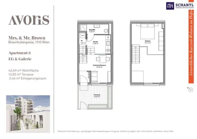 2-Zimmer-Wohnung kaufen in Wien – 42,69 m², € 317.000 – Bild 14 von 15