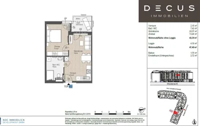 2-Zimmer-Wohnung mieten in Sankt Pölten – 43,39 m², € 801 – Bild 9 von 9