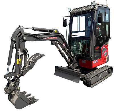 Rhinoceros XN20B Diesel Minibagger mit Kabine und Verstellfahrwerk 19 PS - 3 Zylinder Kubota Motor Baumaschine