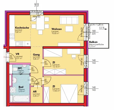 Haag. gefördert | Miete mit Kaufoption | ca. 71 m² - Widok 2
