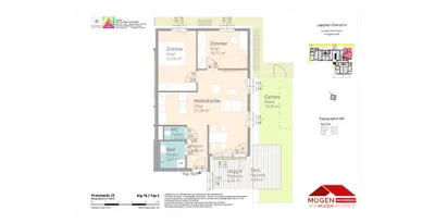 3-Zimmer-Wohnung mieten in Bruck an der Leitha – 59,8 m², € 764 – Bild 2 von 2