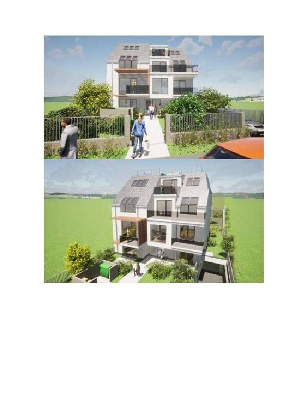 Weidlingau- BAUPROJEKT BAUGENEHMIGT im 1140 Wien, BAUGRUNDSTÜCK ohne Altbestand, Bebauung eines Mehrfamilienhauses mit 585 M² WNF exkl. Balkon/ Terrasse/ Garten und 7 Parkplätze - Ansicht 3