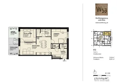 3-Zimmer-Wohnung mieten in Wien – 70,65 m², € 1.287 – Bild 14 von 15