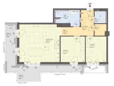 Sonnige luxuriöse 3-Zimmerwohnung mit Weitblick und Traumküche im Marinatower - PROVISIONSFREI – Bild 2