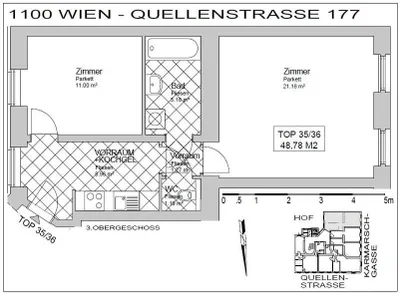 2-Zimmer-Wohnung kaufen in Wien – 48,78 m², € 107.000 – Bild 9 von 10